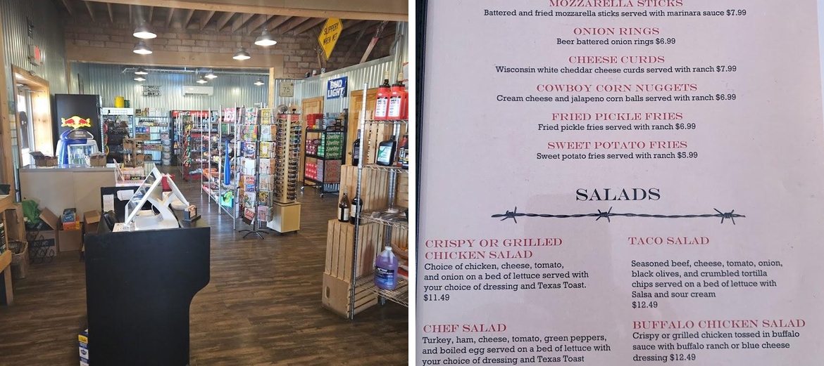 The Lazy Spurr Menu